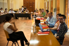 Participantes durante el desarrollo de la actividad.