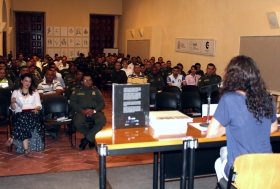 Asistentes a la capacitación sobre tráfico ilícito de bienes culturales muebles