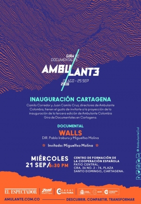 Cartel Inauguración Ambulante Cartagena