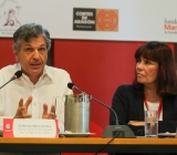 Guillermo Marín Gorbea, cónsul general de España en Cartagena de Indias, y Micaela Navarro Garzón, vicepresidenta segunda del Congreso de los Diputados.