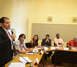 intervención de un participante en el taller