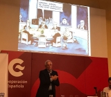 Josep Borrel durante su conferencia en el Centro de Formación.